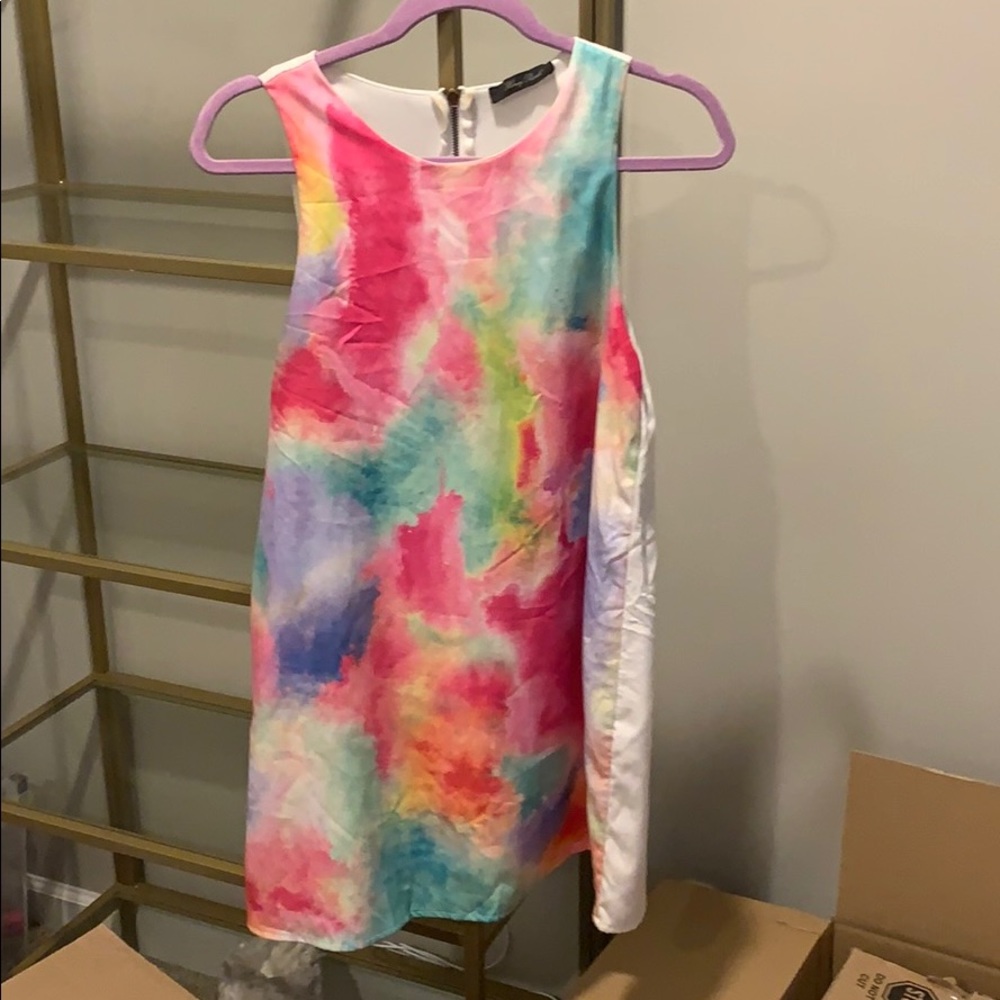 Honey Punch Water Color Shift Dress